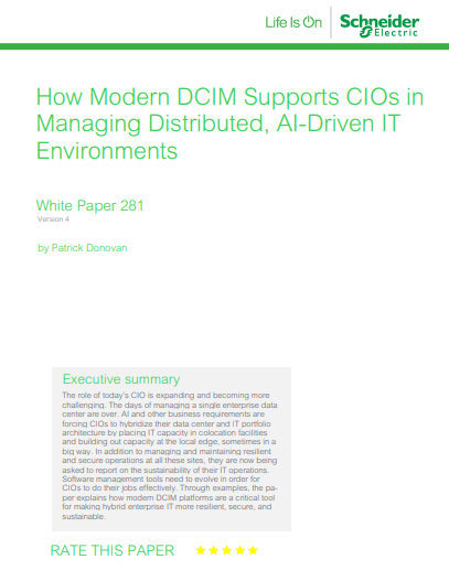 How Modern DCIM Supports CIOs in Managing Distributed, AI-Driven IT Environments